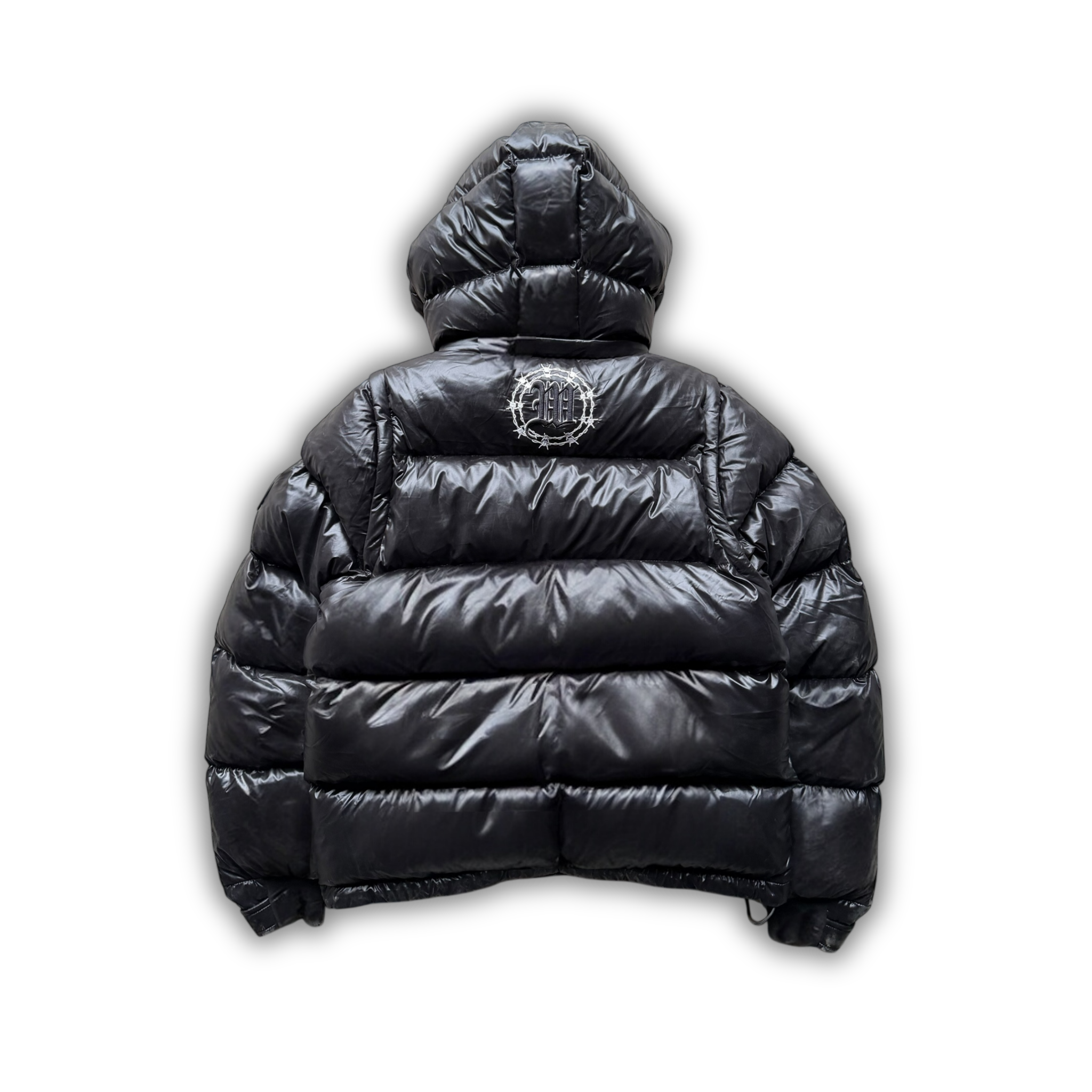 SHINY BLACK 3 IN 1 PUFFER