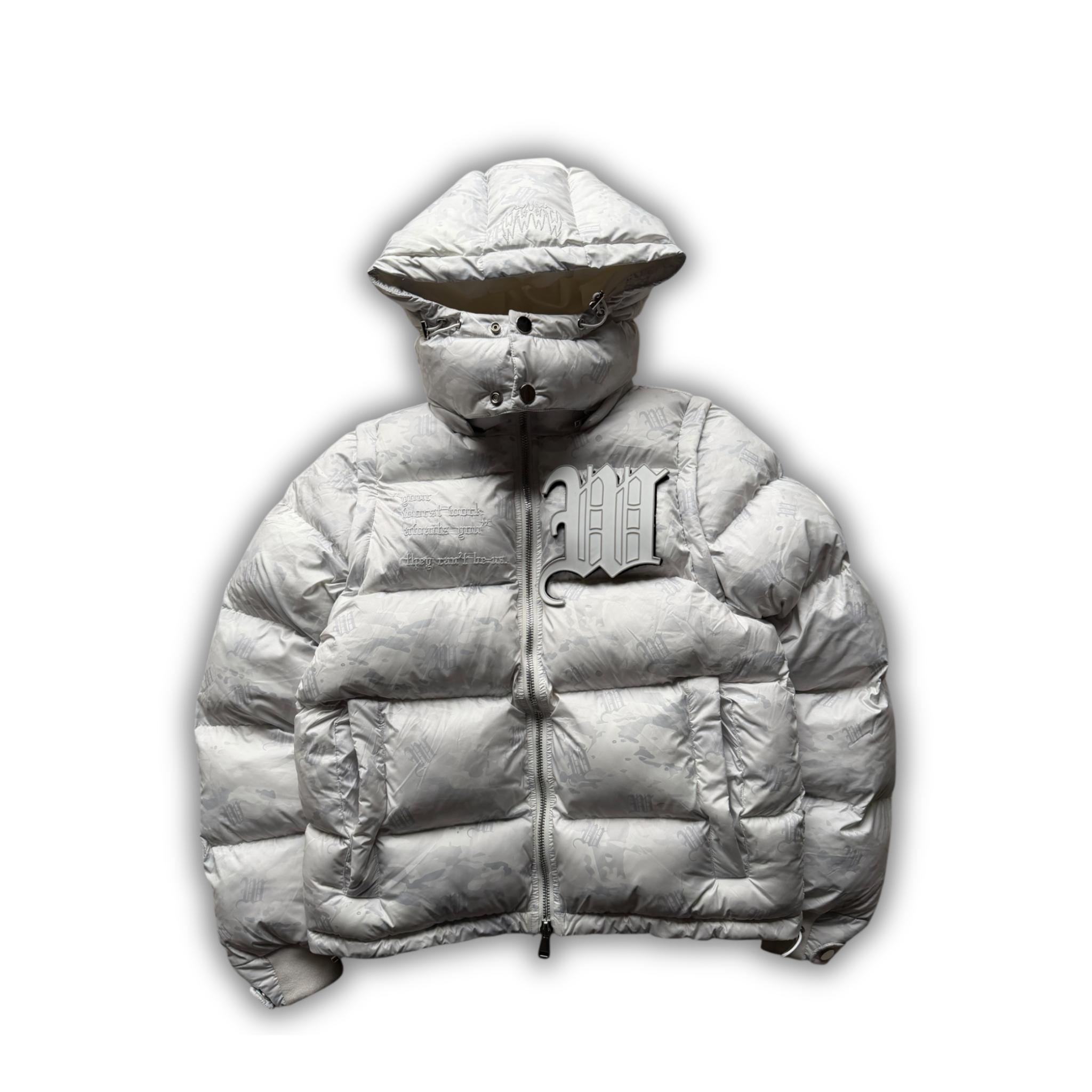 SNOW CAMO 3 IN 1 PUFFER
