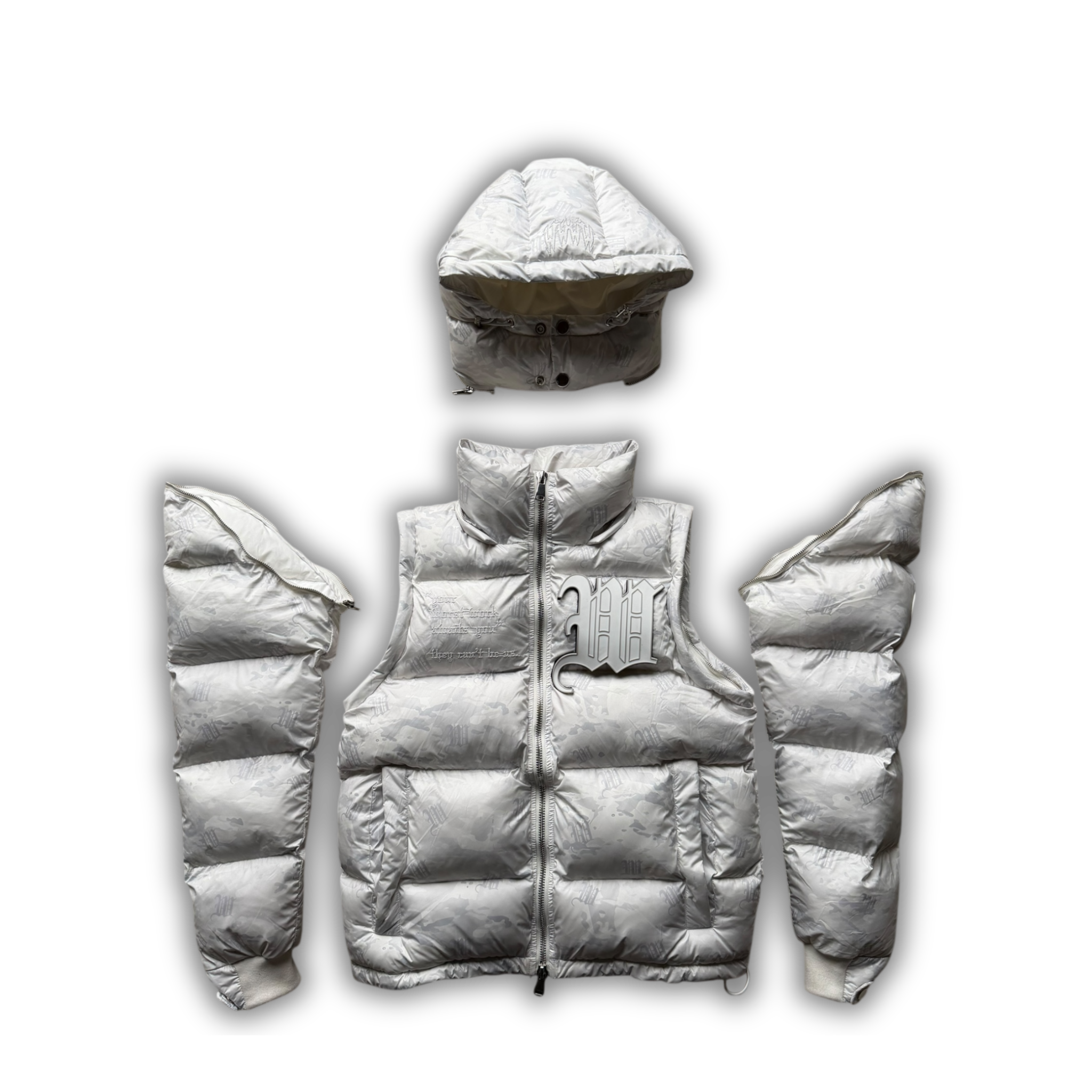 SNOW CAMO 3 IN 1 PUFFER
