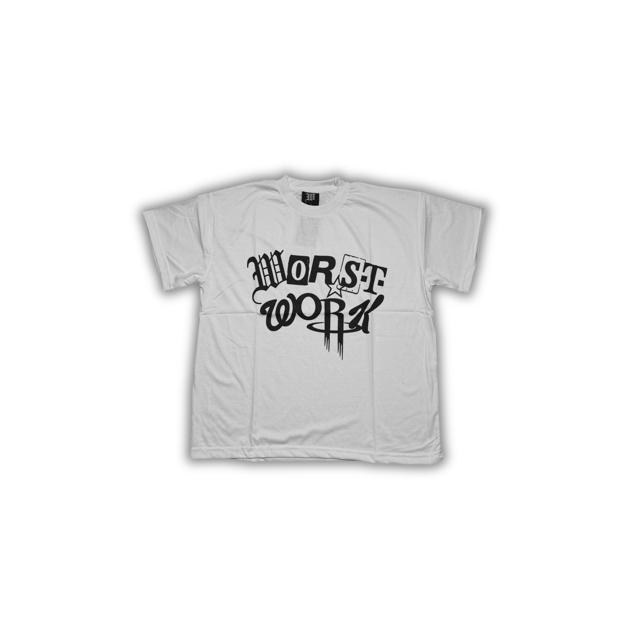 "ABSTRACT" TEE - WHITE