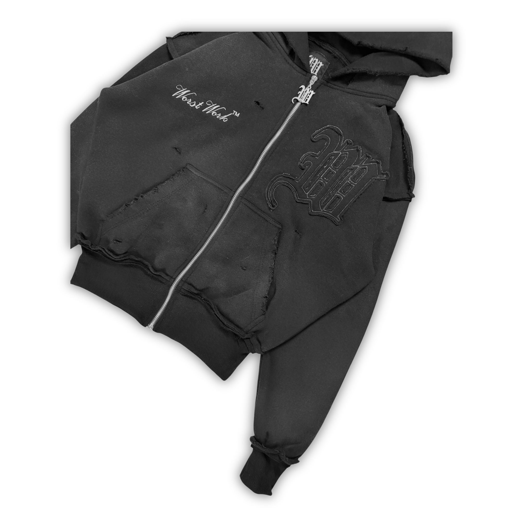 "ASPHALT" CRYSTALIZED HOODIE