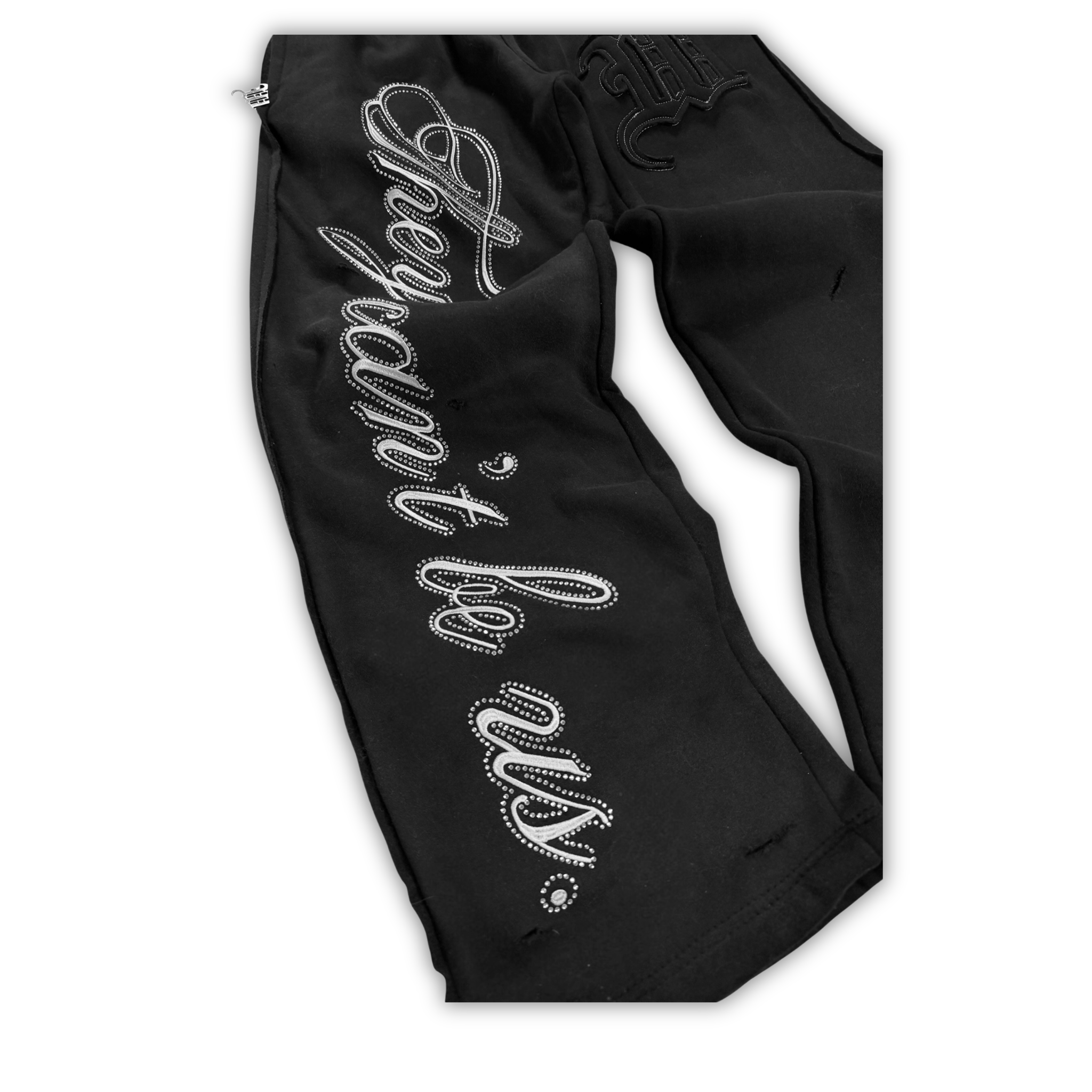 "ASPHALT" CRYSTALIZED SWEATS