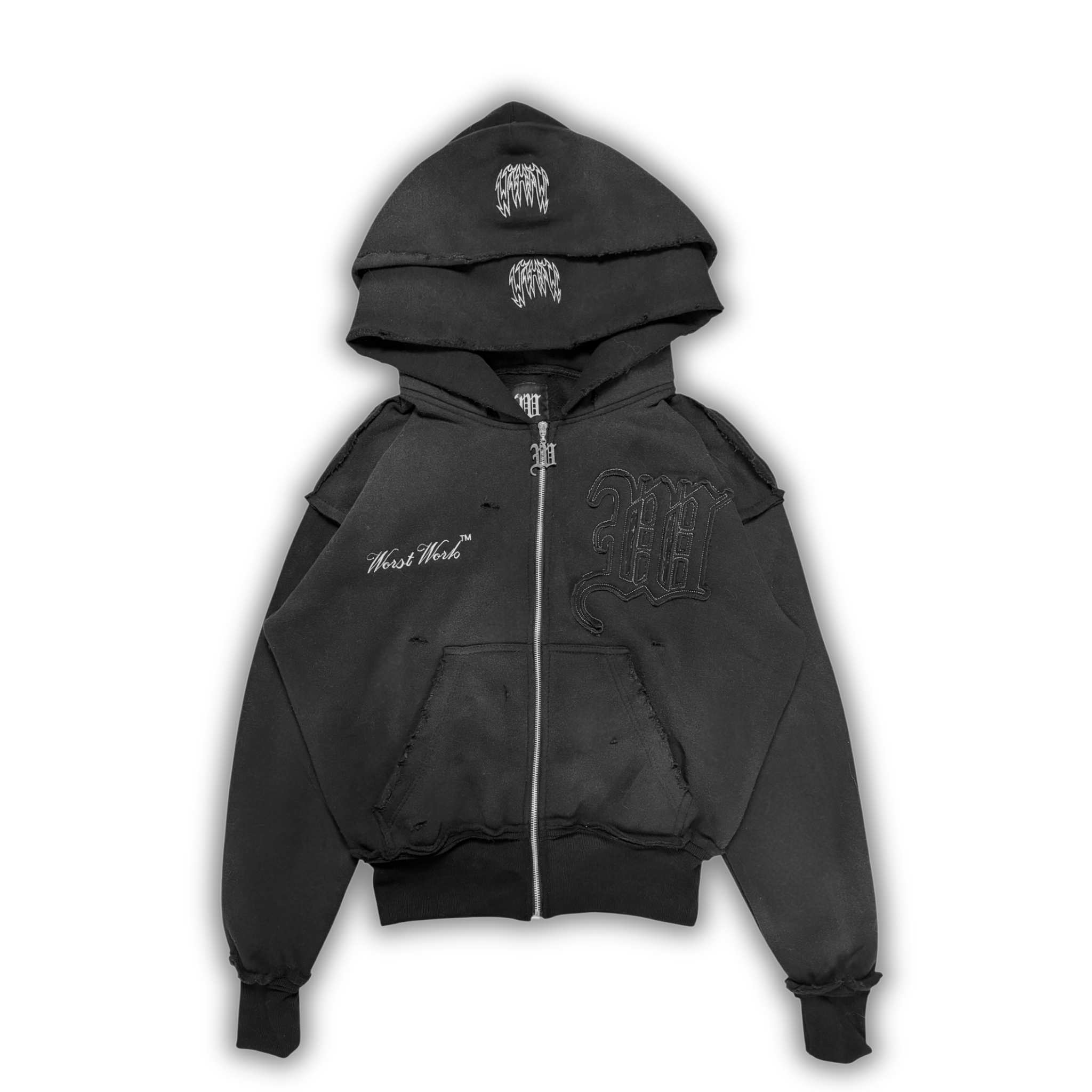 "ASPHALT" CRYSTALIZED HOODIE
