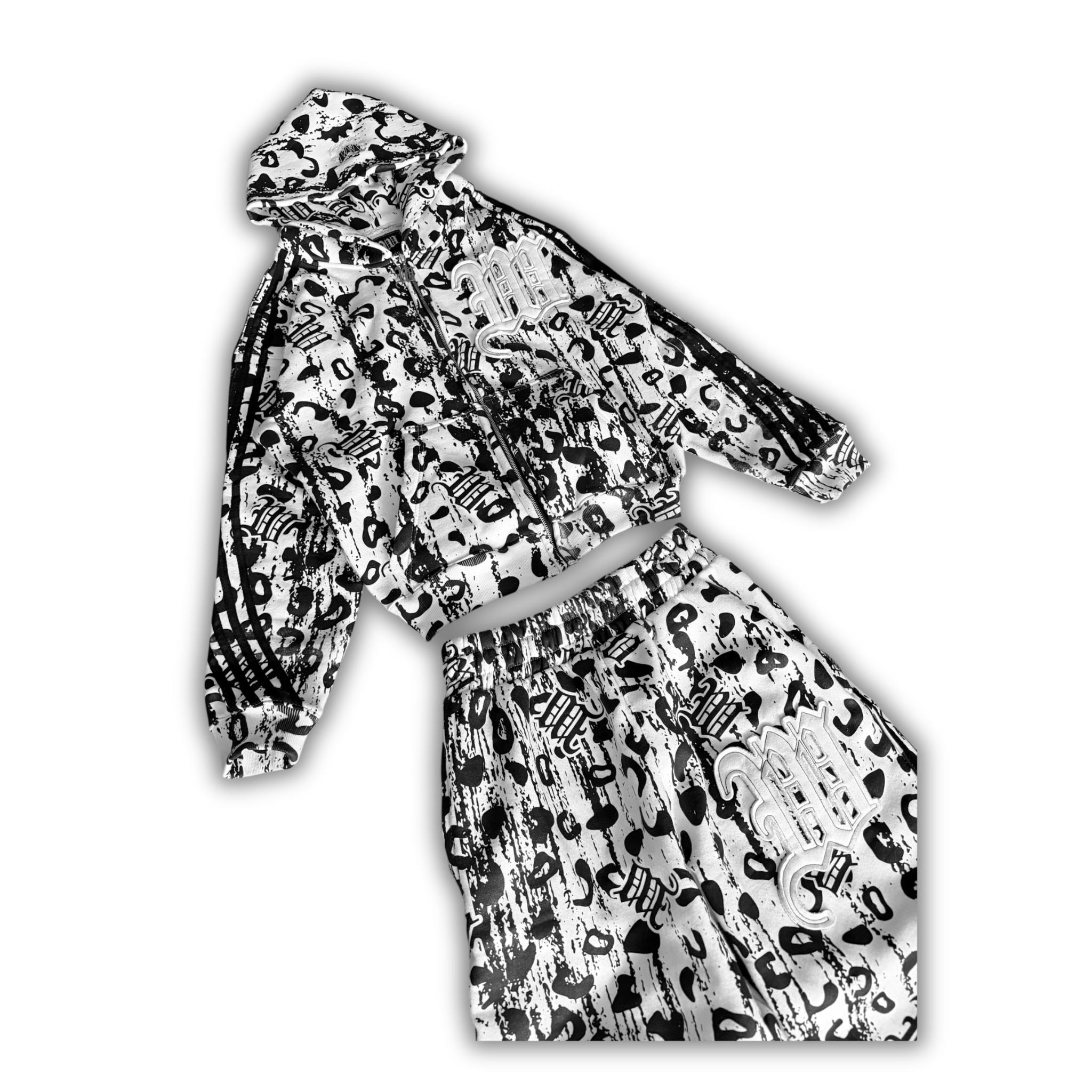 "SNOW" LEOPARD SWEATSUIT