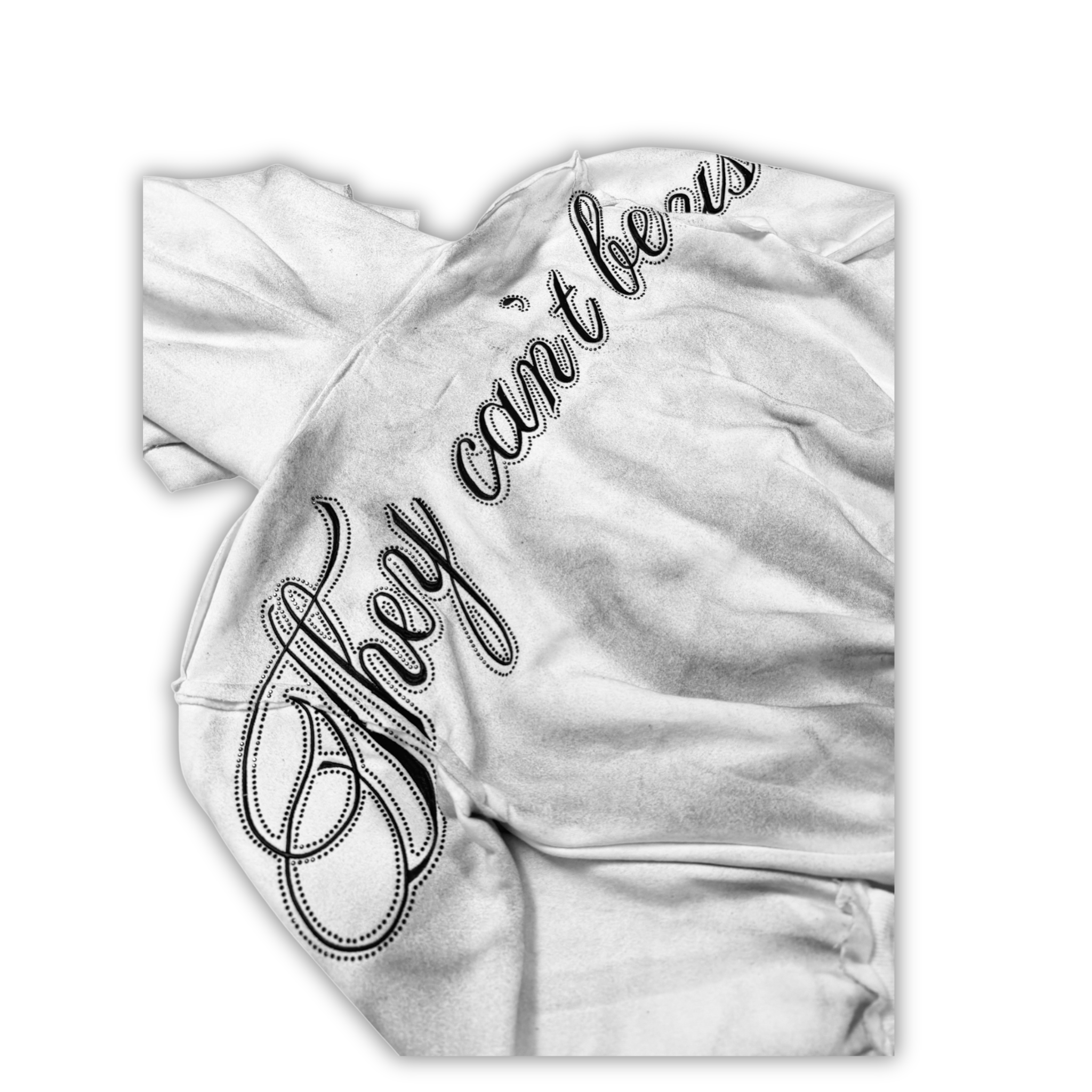 "DIRTY SNOW" CRYSTALIZED HOODIE