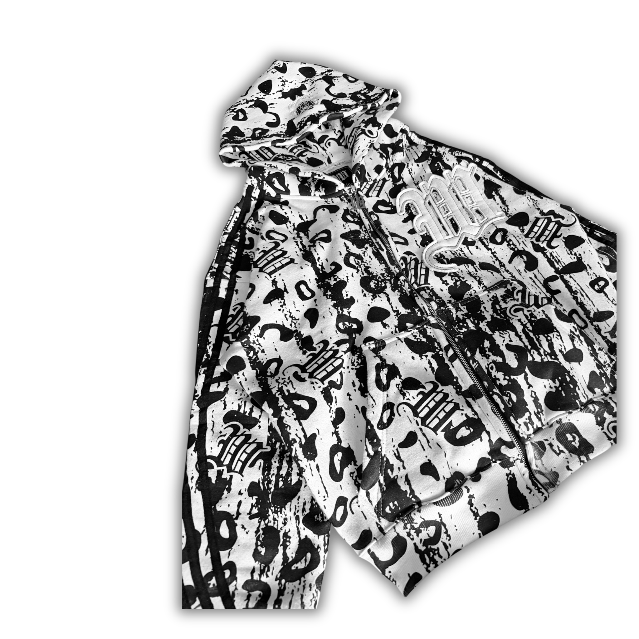 "SNOW" LEOPARD HOODIE