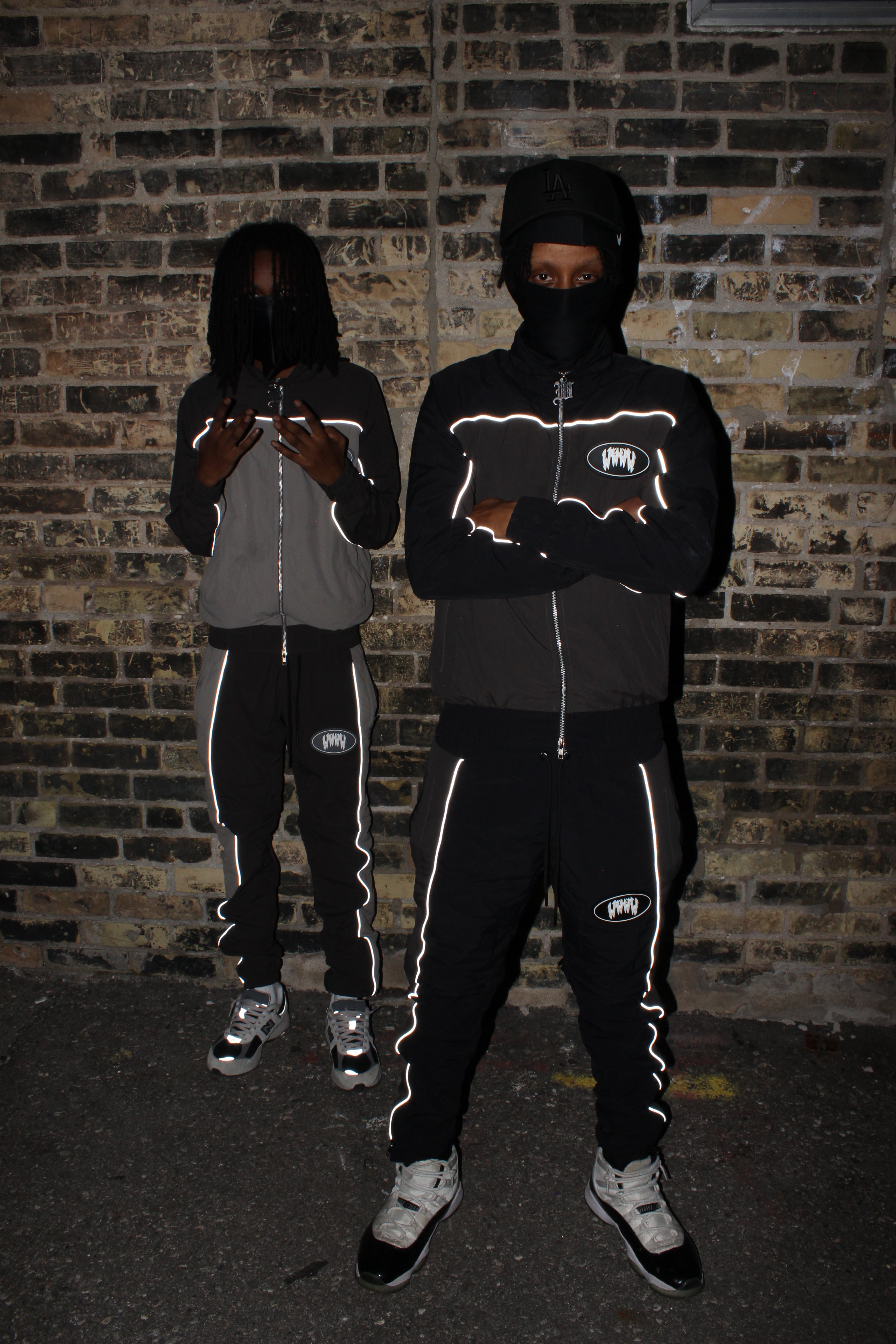 BLACK SMOKE 2 IN 1 SHELL SUIT