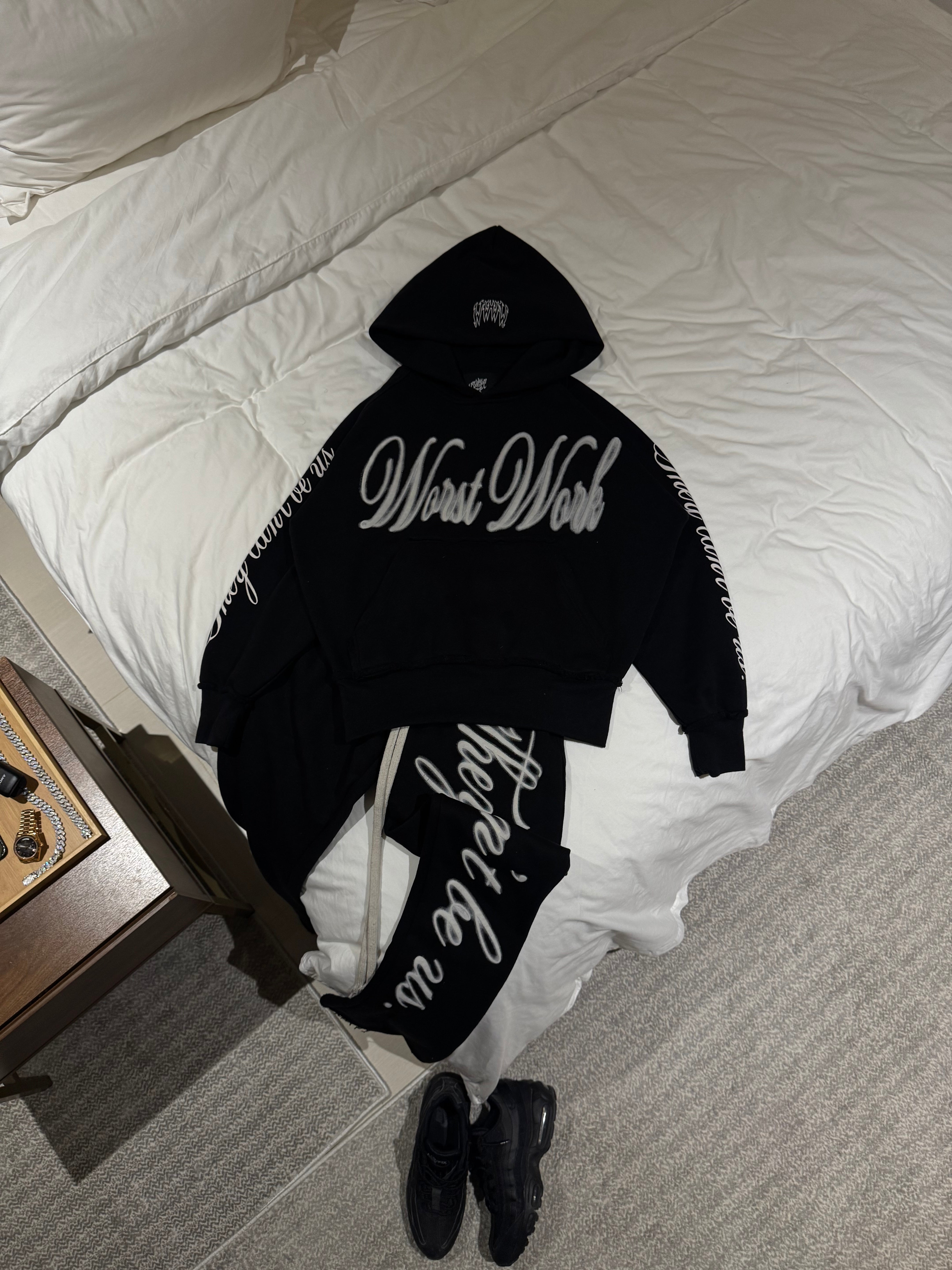 BLUR SWEATSUIT BLACK