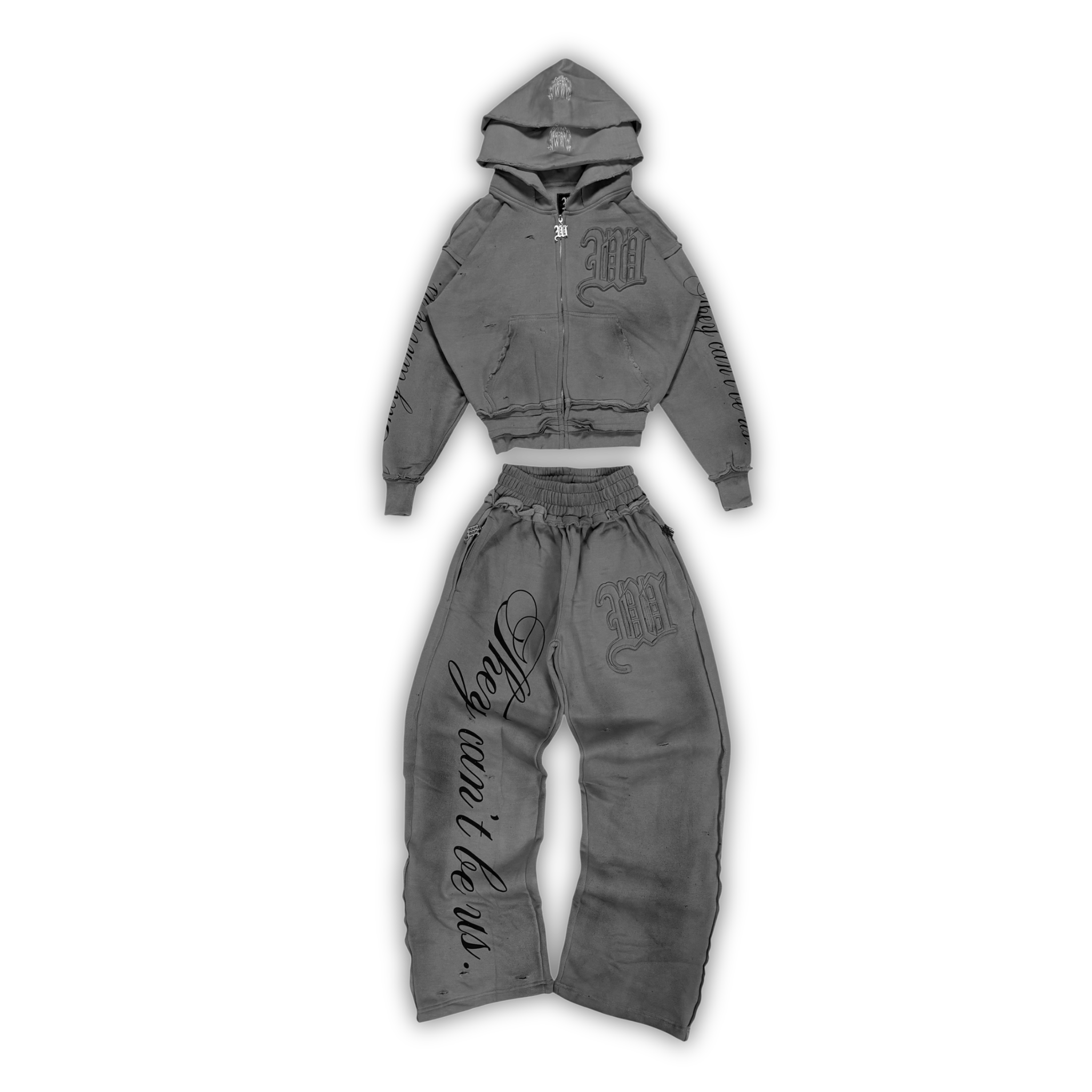 "RAW CEMENT" HIDDEN SINS SWEATSUIT