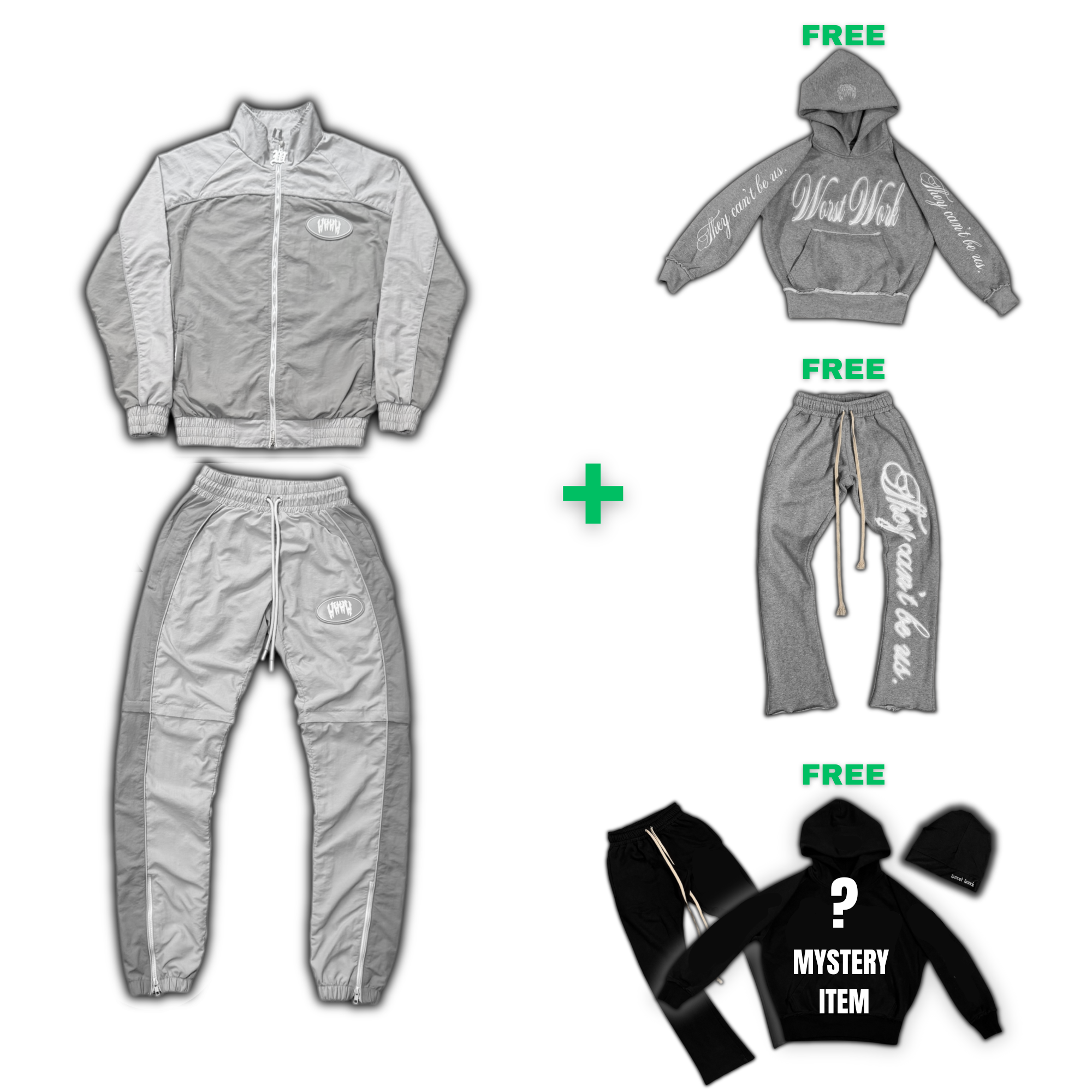 PLATINUM SHELL SUIT + 3 FREE BUNDLE
