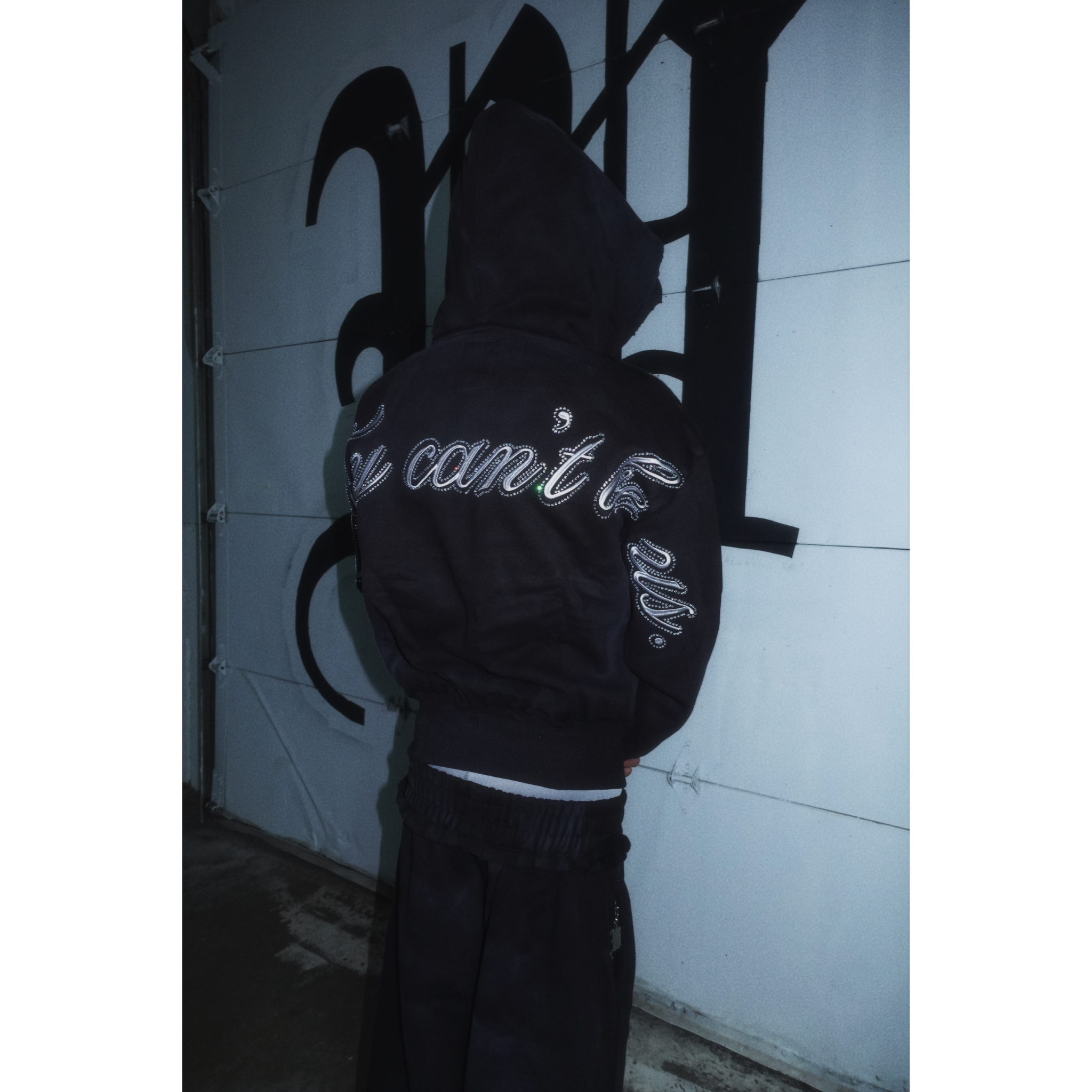 "ASPHALT" CRYSTALIZED SWEATSUIT