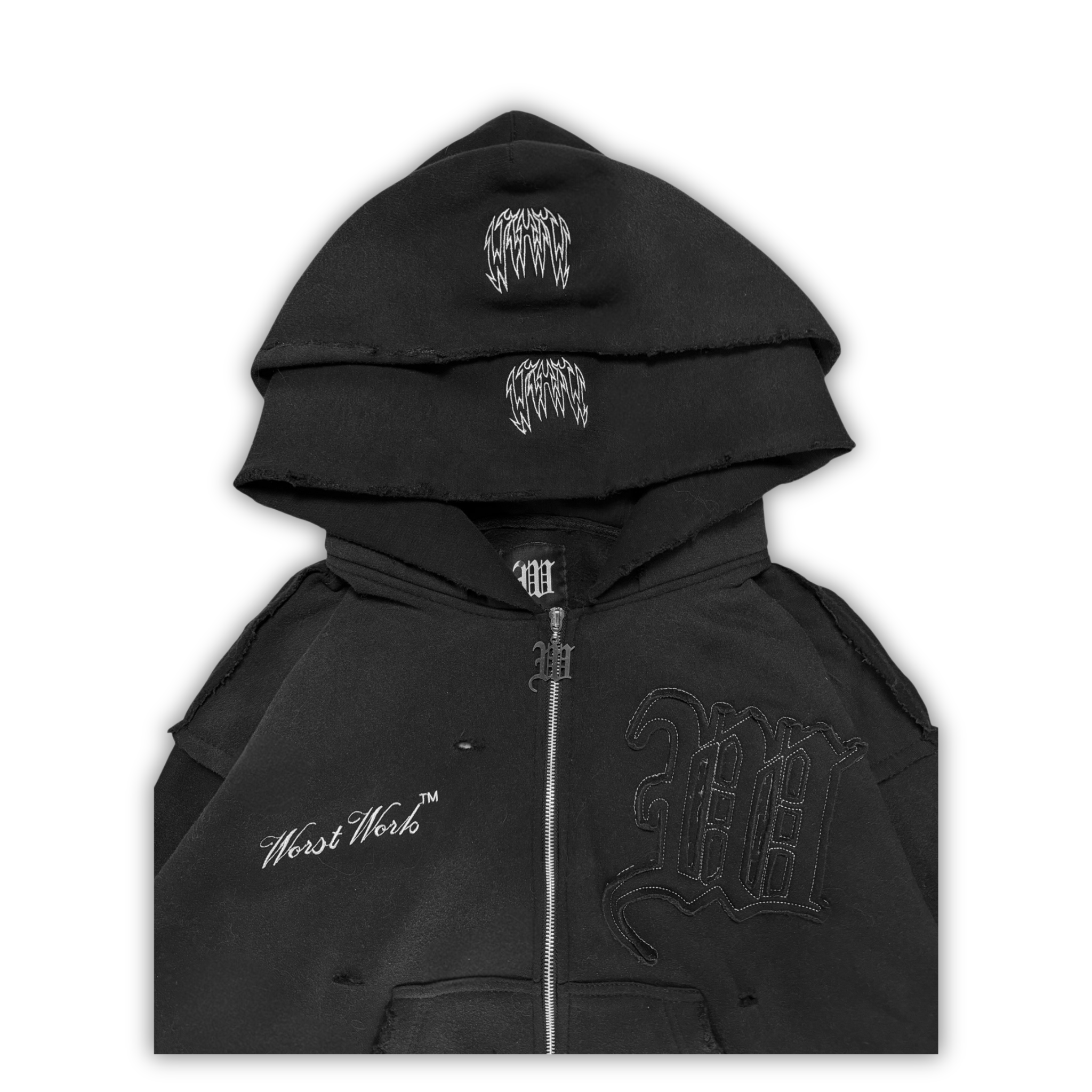 "ASPHALT" CRYSTALIZED HOODIE