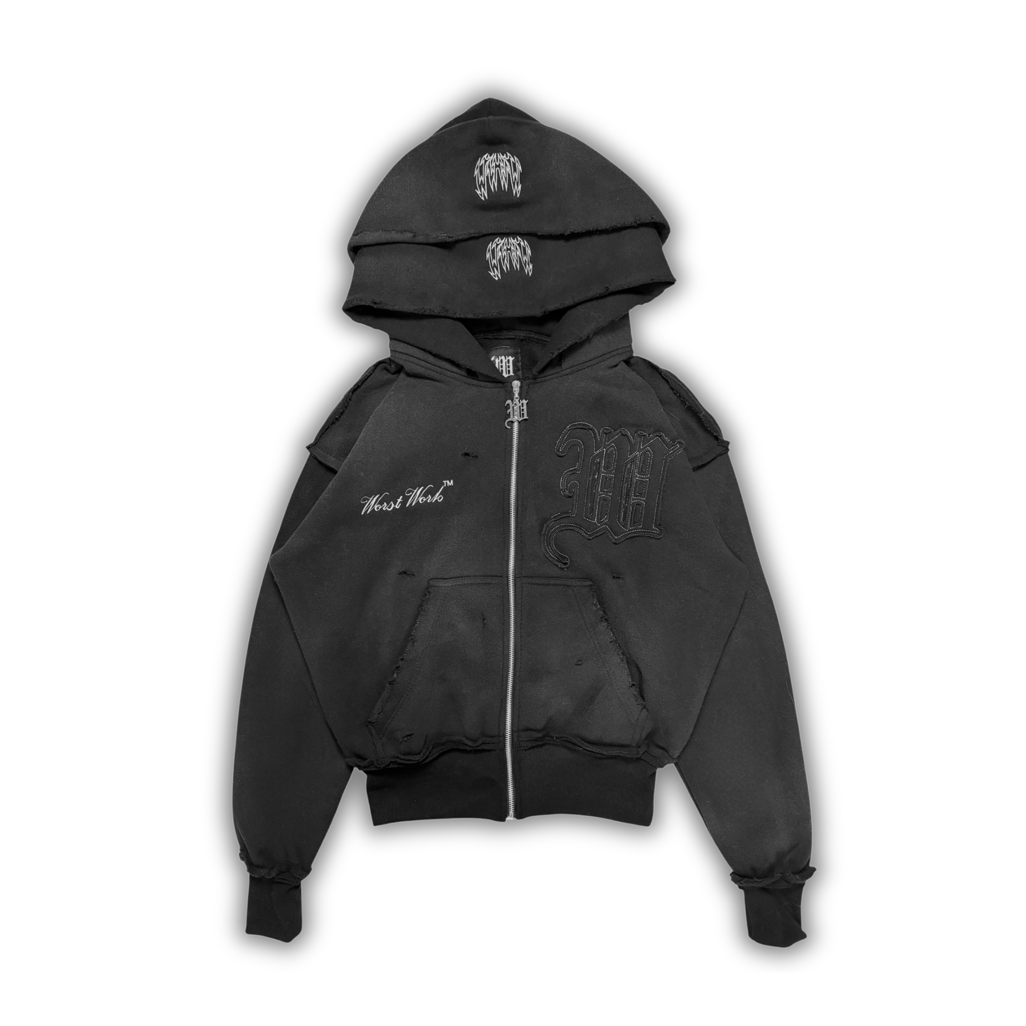 "ASPHALT" CRYSTALIZED HOODIE