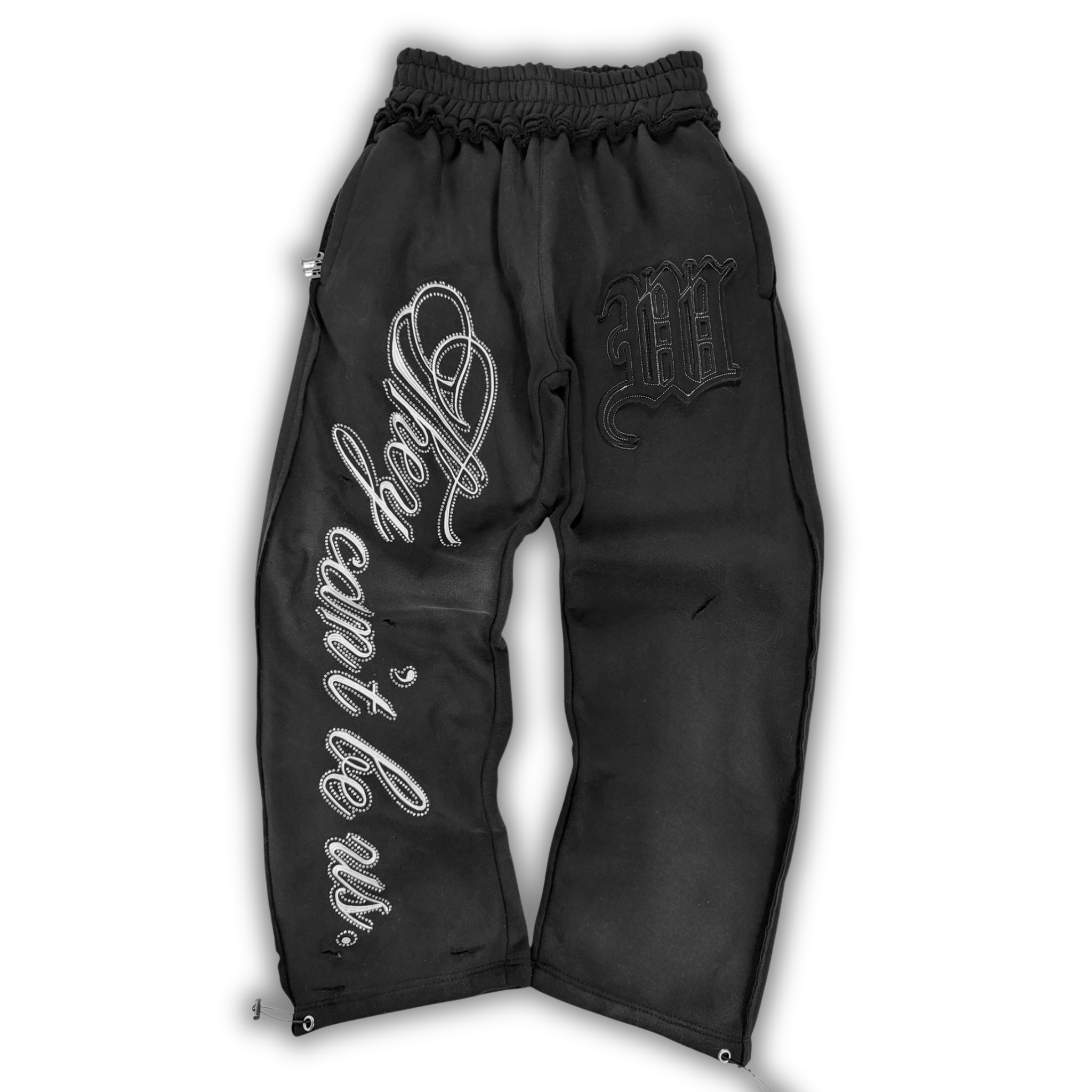 "ASPHALT" CRYSTALIZED SWEATS