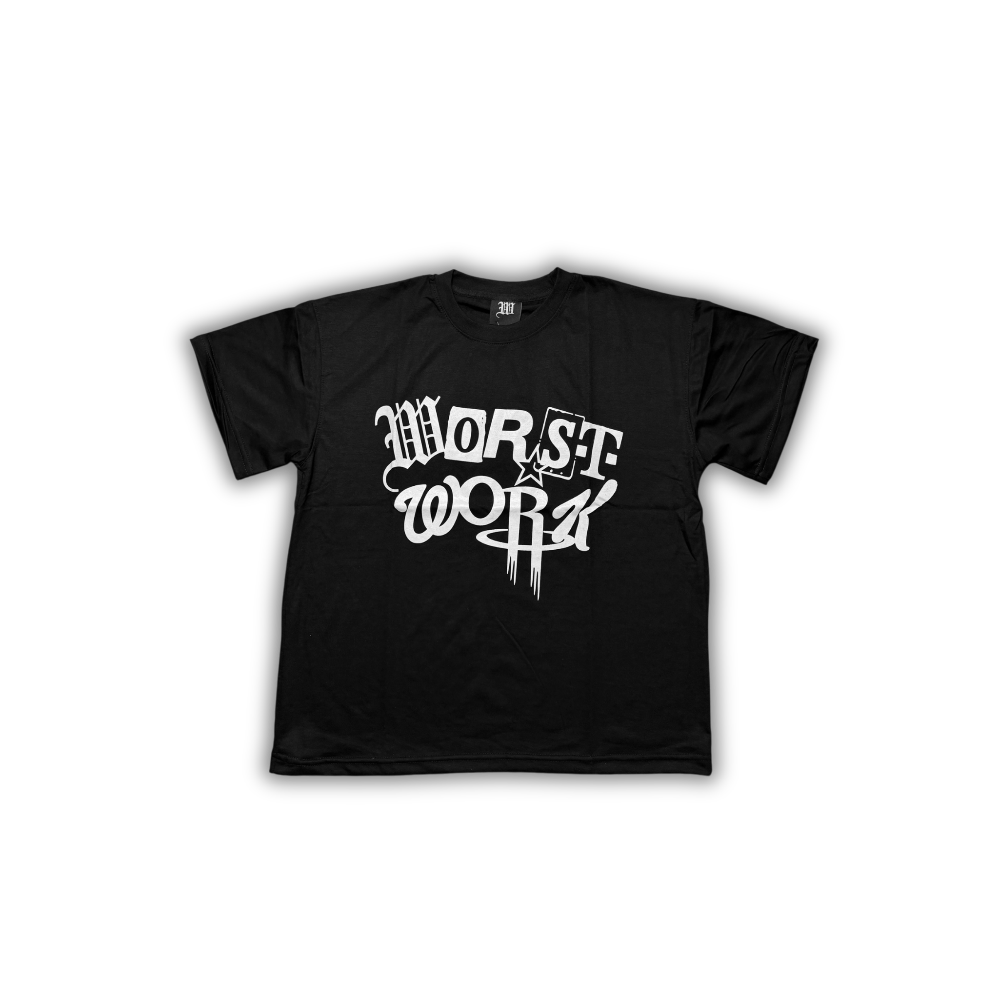 "ABSTRACT" TEE - BLACK