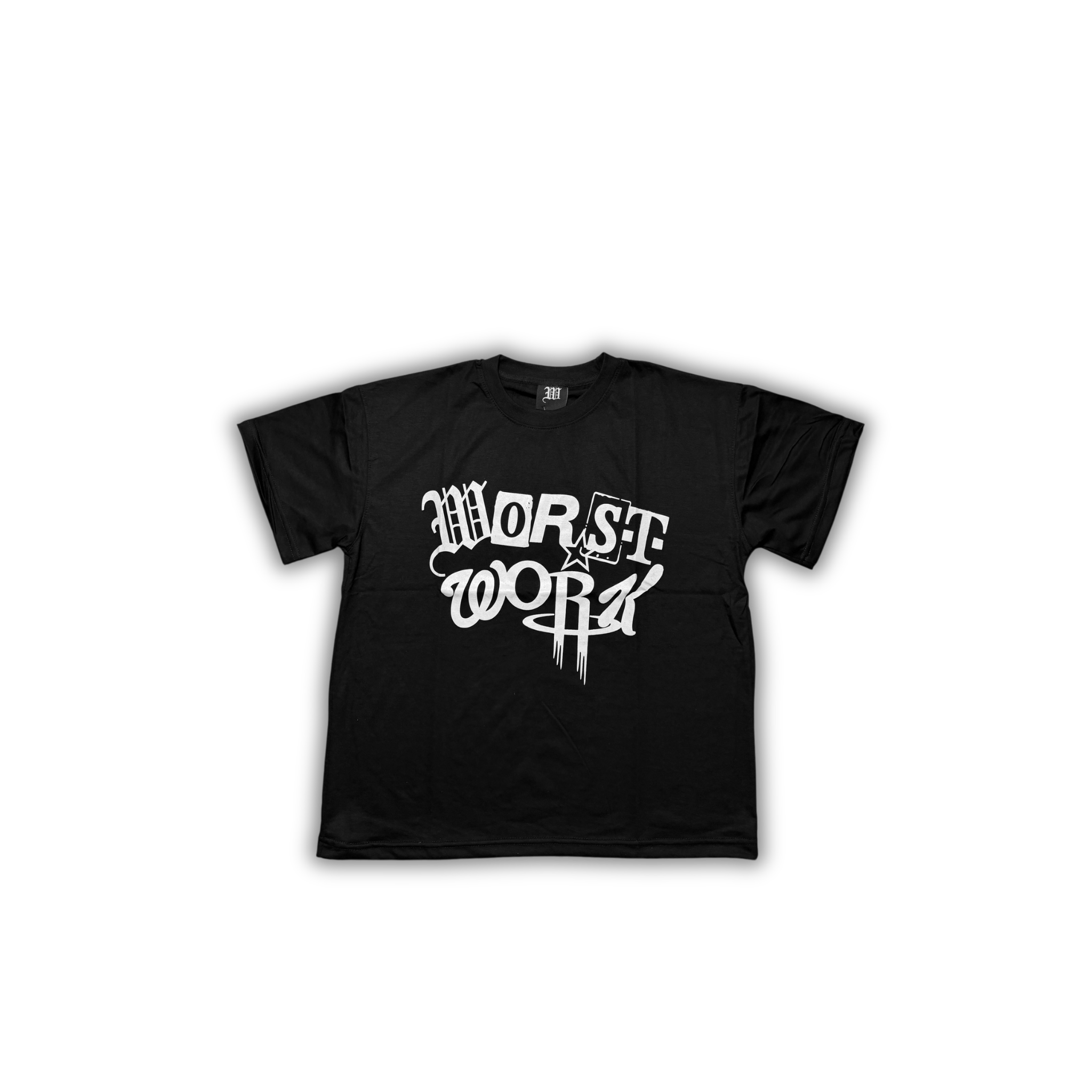 "ABSTRACT" TEE - BLACK