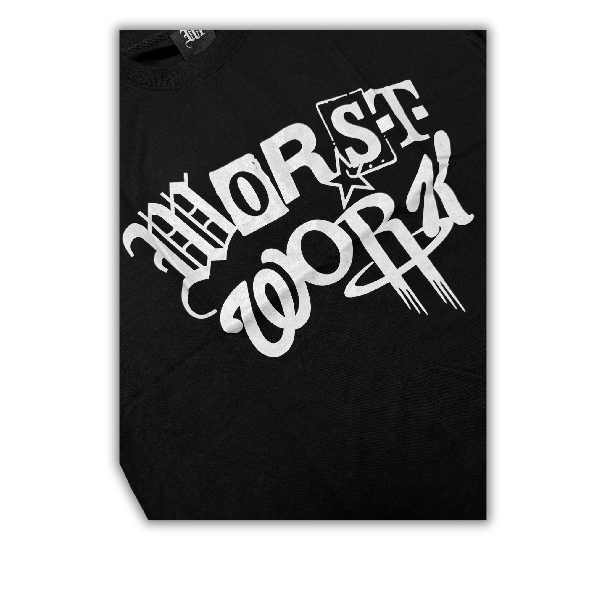 "ABSTRACT" TEE - BLACK