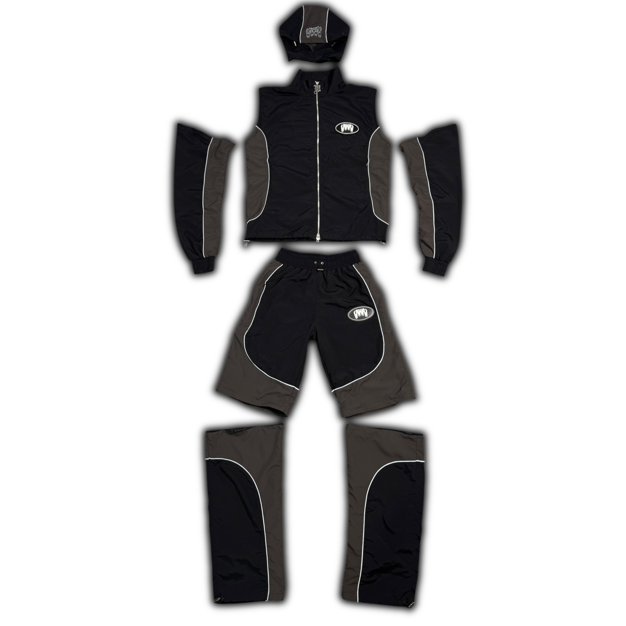BLACK & GREY 5 IN 1 TRACKSUIT