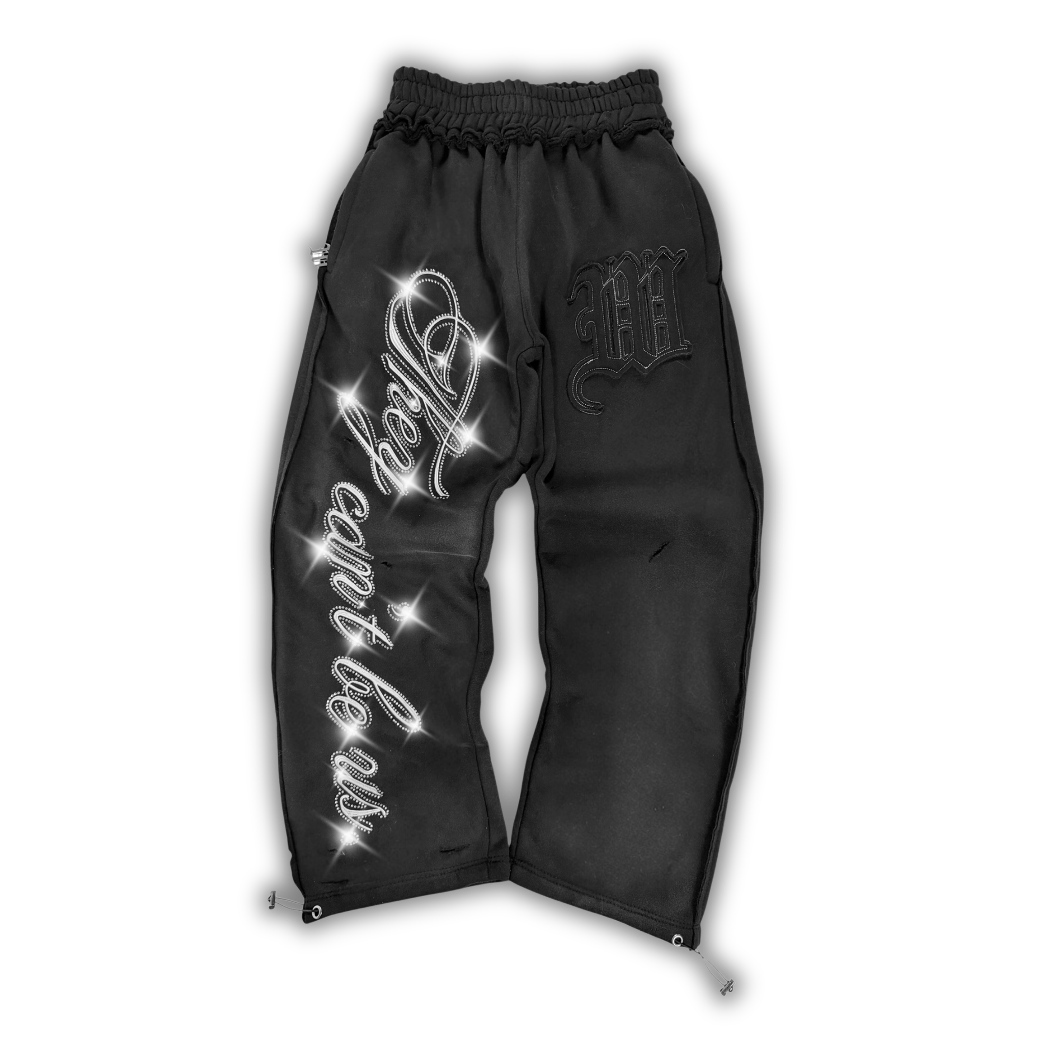 "ASPHALT" CRYSTALIZED SWEATS