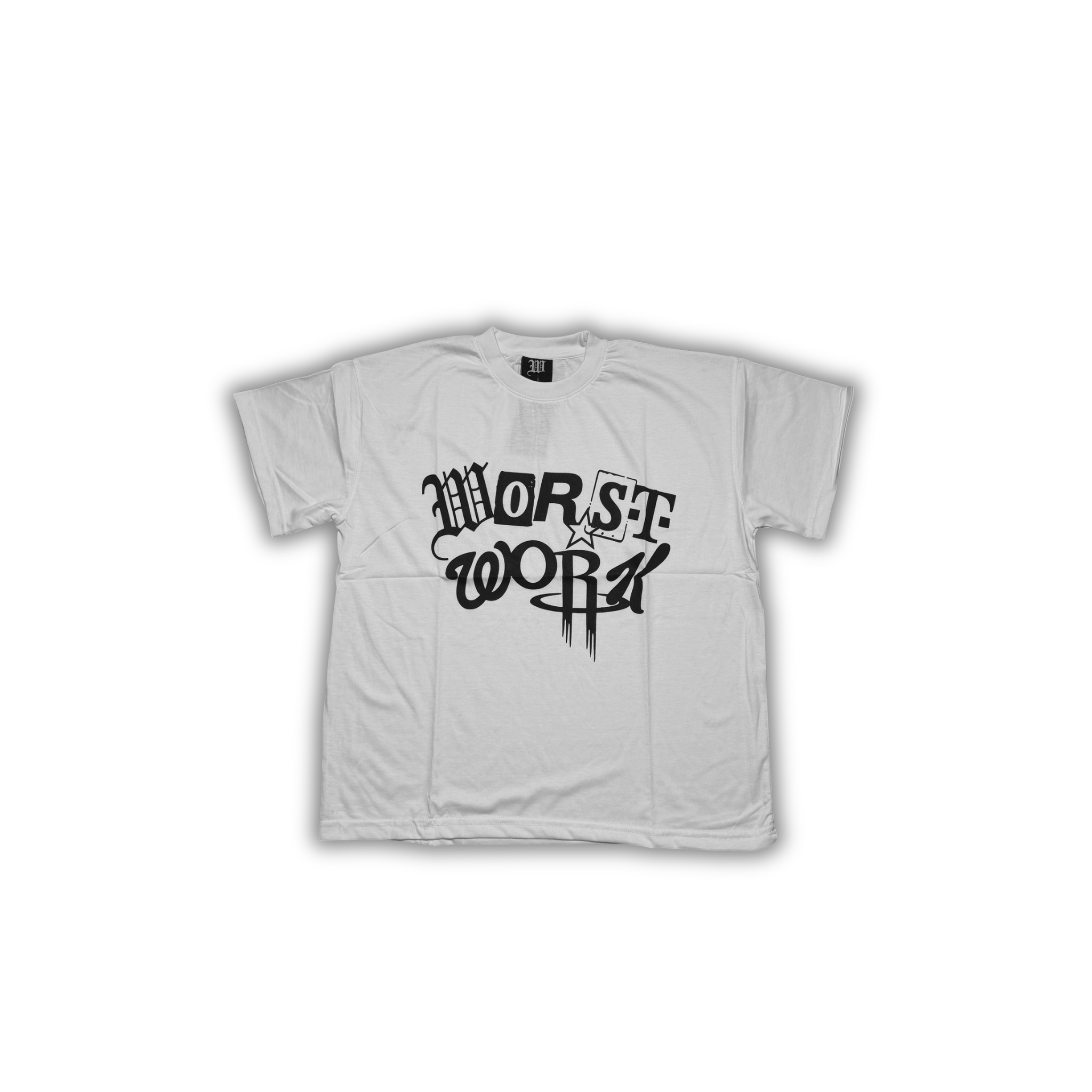 "ABSTRACT" TEE - WHITE